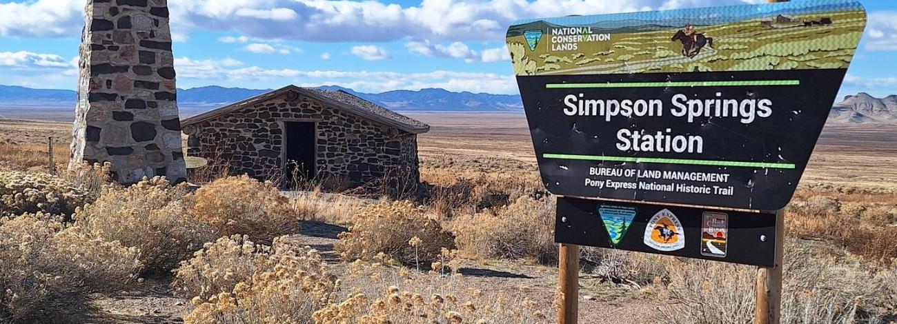 Pony Express Station at Simpson Springs Campground