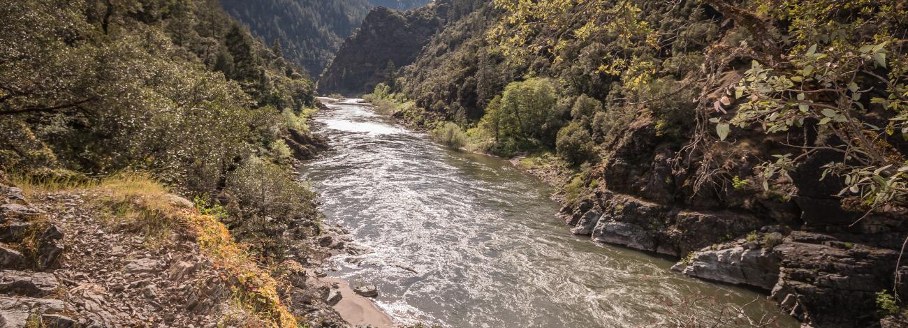 Trailside view of Rogue River, May 4, 2017